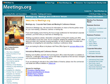 Tablet Screenshot of meetings.org